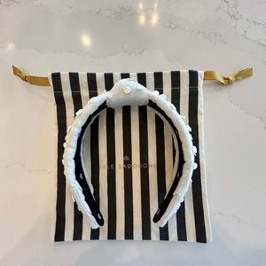 Lele Sadoughi Sand Shell Paillette Slim Knotted Headband